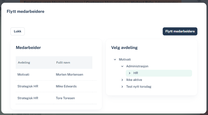 Admin - flytt medarbeidere 2